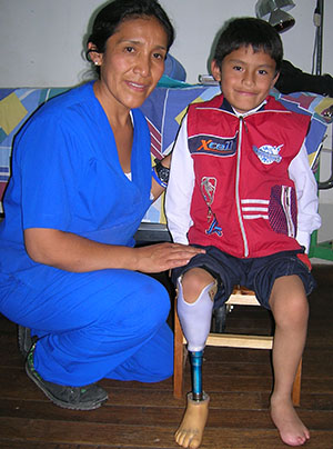 Nurse and patient at ALTSO