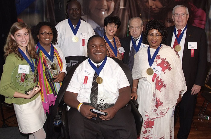 talia leman and 2008 world of children award honorees