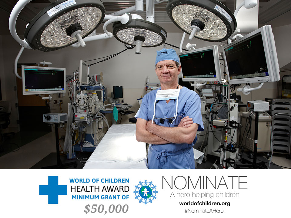 The World of Children Health Award is a minimum $50,000 grant for people helping children