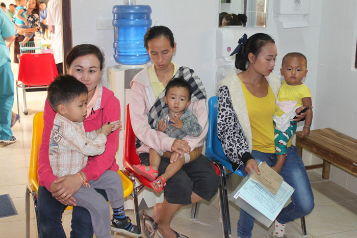 Patients at the Lao Friends Hospital for Children