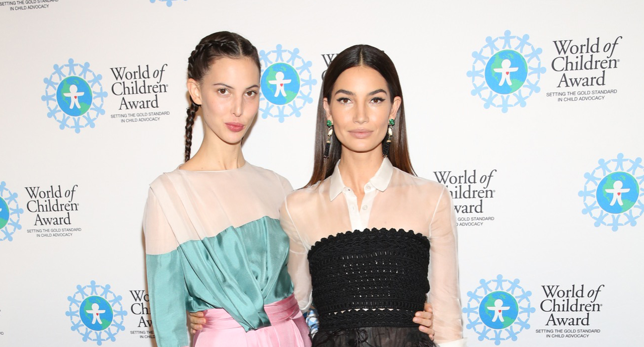 NEW YORK, NY - OCTOBER 27:  Models Ruby Aldridge (L) and Lily Aldridge Followill attend the World of Childrens Ceremony on October 27, 2016 in New York City.  (Photo by Robin Marchant/Getty Images for World Of Children)